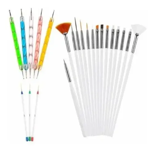 Kit De Pincel Decoración Para Manicura Dotting Liner Dibujar