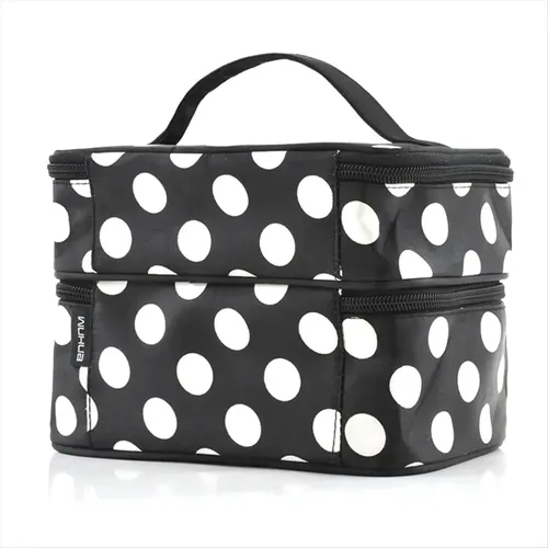 Bolsa De Cosméticos De Gran Capacidad Con Cremallera, Bolsas