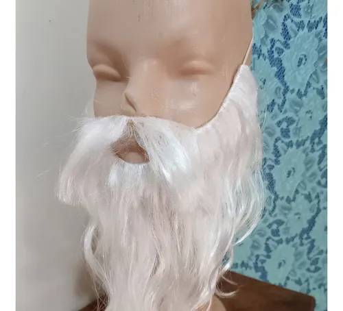 Barba Corta Blanca Disfraz No Peluca By La Parti Wigs!