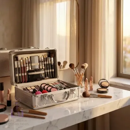 Set Maquillaje Profesional Miss Young Maletín Aluminio