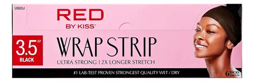 Tira Para Envolver El Cabello Roja De Red By Kiss Ultra Stro