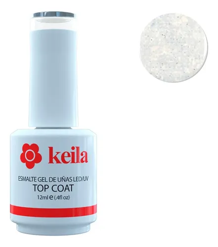 Esmalte Semipermanente Top Coat Diamond #1 Keila para Uñas Brillantes
