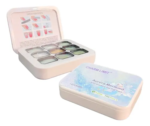 Paleta Esmalte En Gel Sólido Semipermanente Uñas 9 Colores N