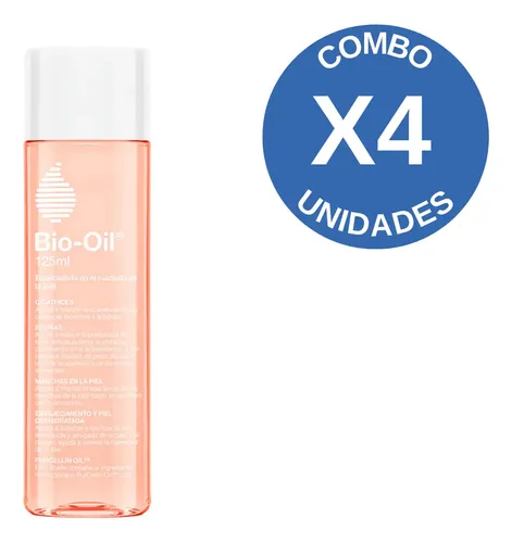 Combo X4 Bio Oil Cicatrices Estrías Y Manchas 125 Ml Momento De Aplicación Día/noche Tipo De Piel Todo Tipo De Piel
