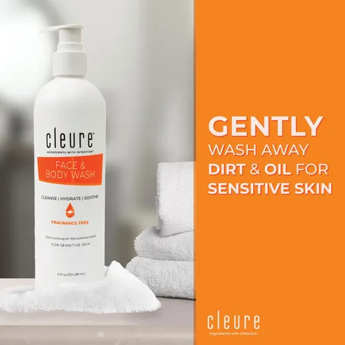 Gel De Baño Cleure Limpiador Facial Y Corporal 355ml Sin Fra