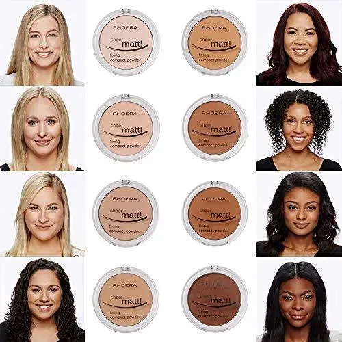 Phoera Polvos Faciales Mate 2-pack 204 Buff Beige Cobertura