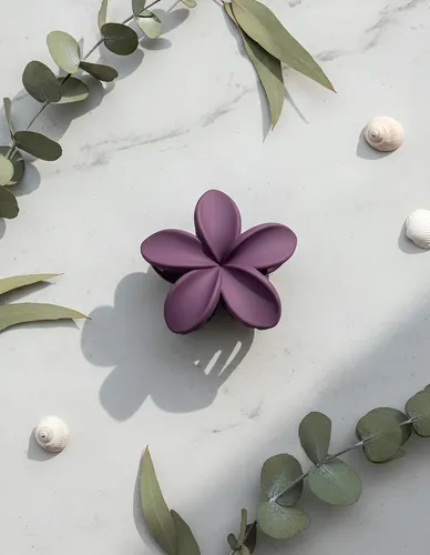 Broche De Pelo Hebillas Pack X 3 Surtidos Diseño Flor Opaca.