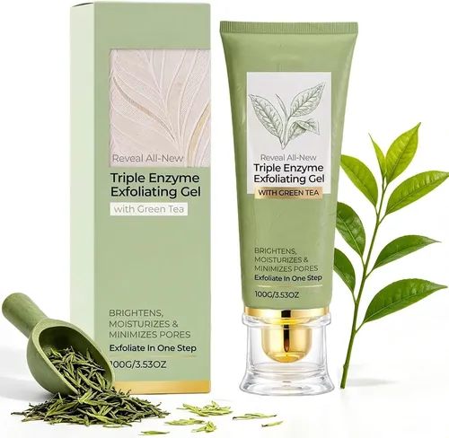Gel Exfoliante Triple Enzimático, Removedor Suave De Piel Mu
