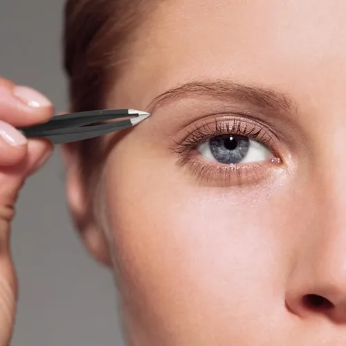 Pinzas Para Cejas, 2 Uds., Pinzas De Doble Cara, Punta