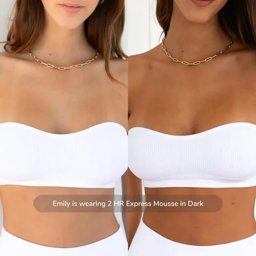 Loving Tan 2 Hr Express Mousse, Oscuro, Sin Rayas,