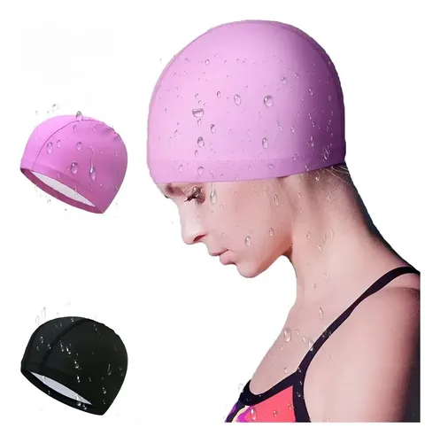 Juego De 2 Gorros De Baño Impermeables Unisex De Pu