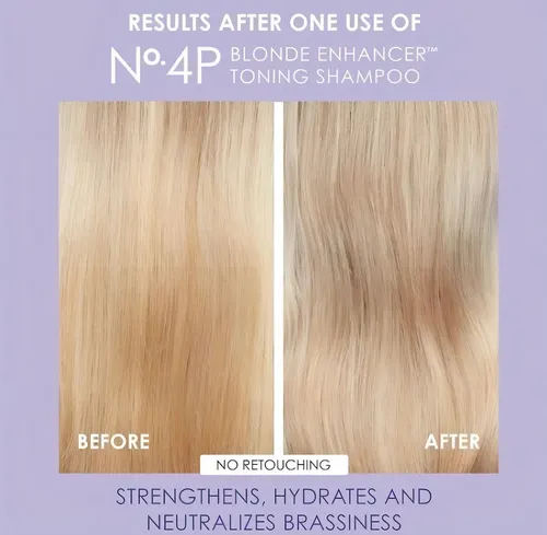 Shampoo Olaplex No 4P blonde enhancer toning en botella de 250mL