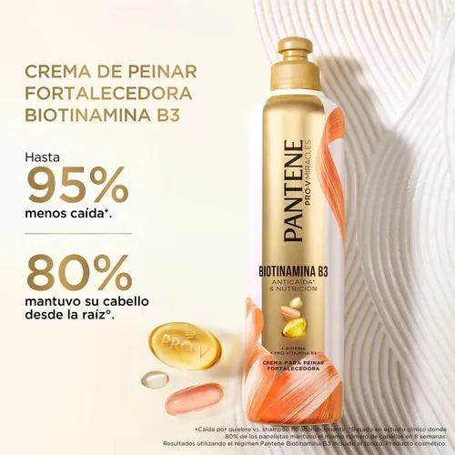 Crema para Peinar Pantene Biotinamina Fortalecedora B3 300 ml