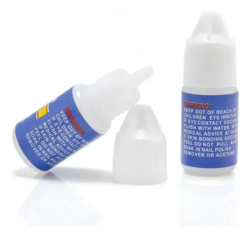 Pegamento Nail Glue Para Uñas Postizas Tips Strass Gotero X5