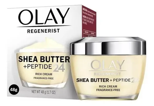 Olay Regenerist Shea Butter + Peptide 24 Crema Americano Tipo De Piel Todo Tipo De Piel