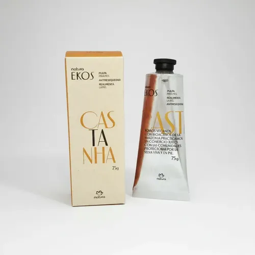 Crema Pies Pulpa Antisequedad Natura Ekos Castaña Pomo 75gr