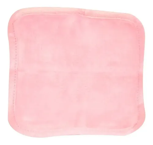 Toalla Desmaquillante Pad Microfibra Rosa Limpieza Facial