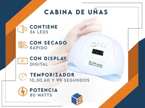 Cabina para uñas SunX5 Plus blanca