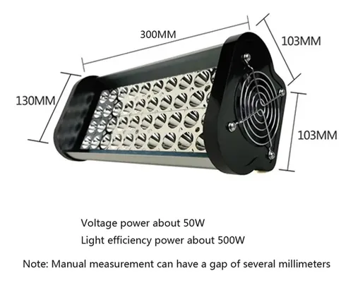 Lámpara Uv Led 2000w Para Curado Rápido Resina Y Tinta