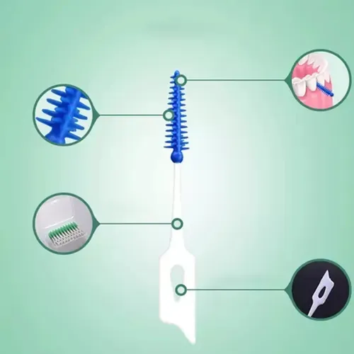 Cepillo Interdental Con 200 Palillos De Silicona ,