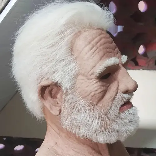 Máscara De Velho Realista Máscara De Halloween Para S