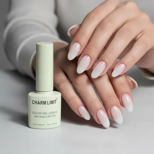 Esmalte Semi Via Lactea Blanco Uvled Marca Charm Limit 7ml