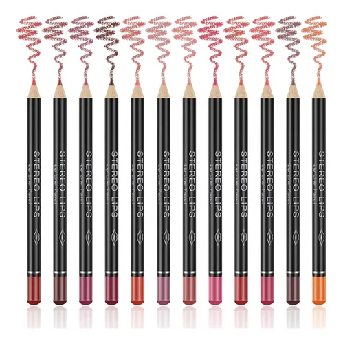 Ljybobin Set 12 Delineadores Labiales Mate Waterproof