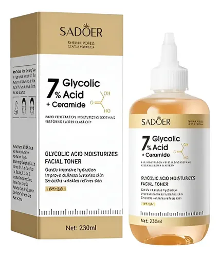 Tónico Exfoliante Con Ácido Glicólico Al 7% + Ceramide Todo Tipo De Piel Noche