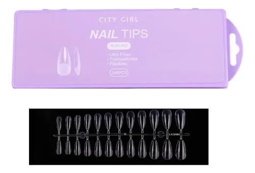 Tips City Girl Soft Gel 240pcs Soft Gel Press On