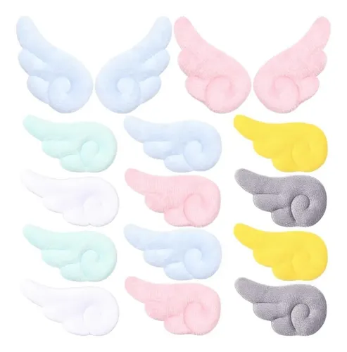 48×pinzas For El Pelo Ángel Peluche Alas Ángel 6 Colores