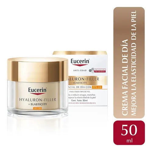 Crema Facial Hyalluron-fyller y Elasticity Día 50 mL Eucerin