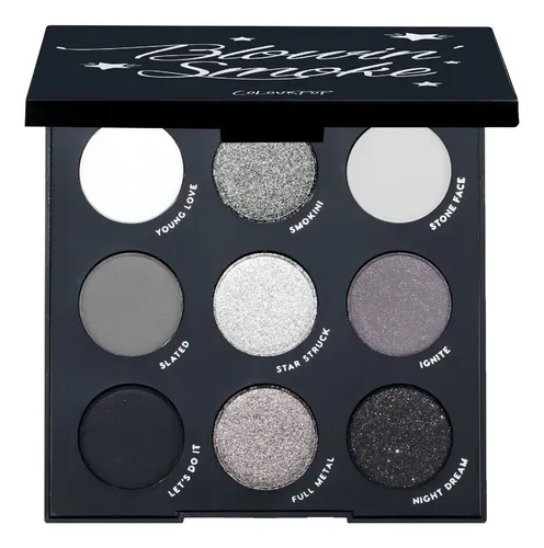 Paleta De Sombras De Ojos Colourpop Blowin’ Smoke Silver 9 T