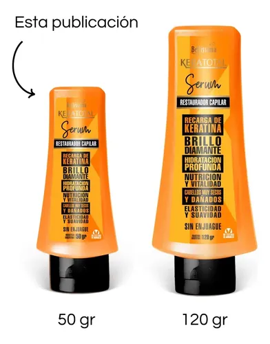 Kit 3 Serum Capilar Keratotal Bellissima X 50 Gr