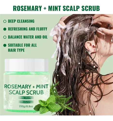 Exfoliante For Cabello Graso Con Masajeador De Cuero
