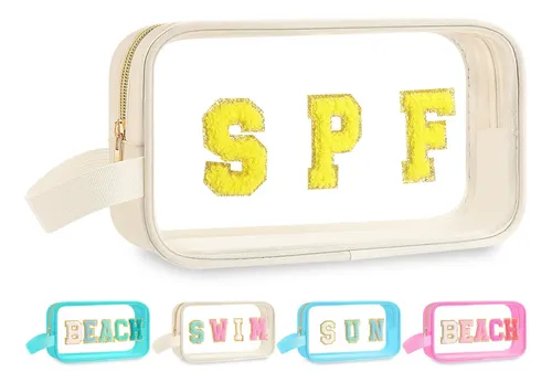 Bolsa De Maquillaje Kacctyen Clear Beach Swim, Impermeable,