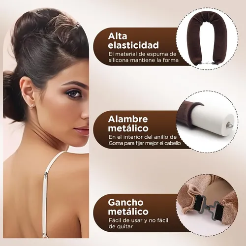 6pcs Rizadores De Cabello Sin Calor, Rulos Para Cabello 6pcs