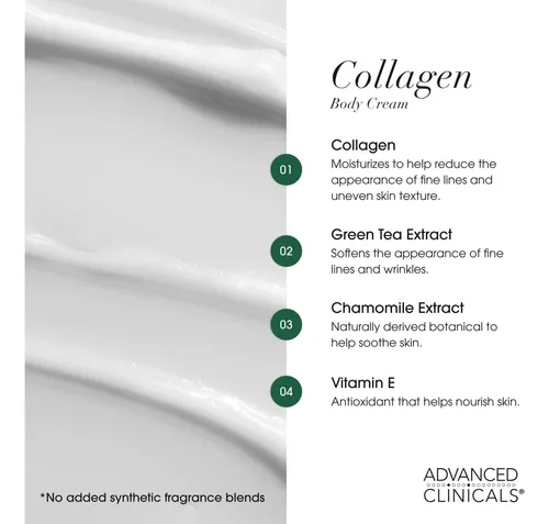 Crema Corporal Advanced Clinicals Colágeno 532ml 2 Unidades