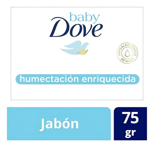 Jabón en barra Dove Baby 75 g pack x 6
