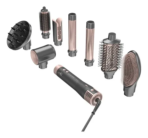 Multi Styler Gama Italy Uniq Vibrance 8 En 1 Seca, Modela, Alisa, Riza, Ondula, Suaviza, Da Volumen Y Define – Negro