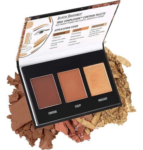 Paleta De Contorno Black Radiance 10.8g Y Brillo Labios Nyx