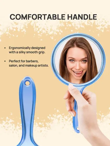 Espejo De Mano Omiro De Doble Cara Con Aumento 1x/3x Con Asa
