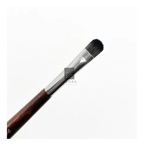 Brocha Individual Mediana Chata Sombras De Ojos Caobamakeup