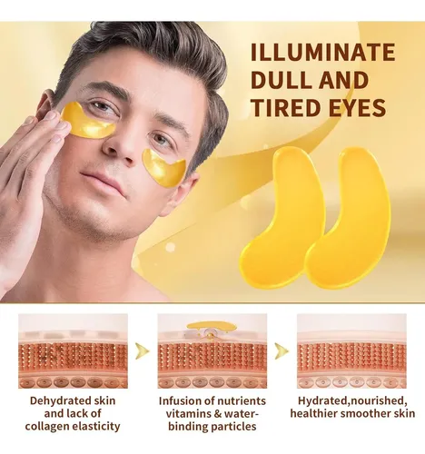 Parche De Ojos 24k Con Colágeno Aivoch 10 Pares