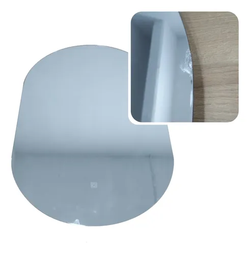 Espejo Led Vertical Oval 80×50 Botón Luz Frío/ Cálido Outlet
