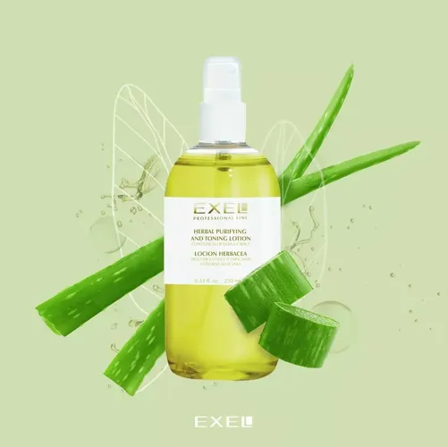 Loción Herbácea con Aloe Vera Exel Basics día/noche para todo tipo de piel de 250mL 15+ años