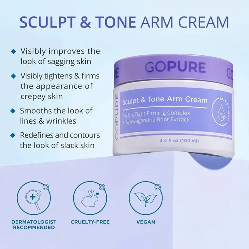 Crema Para Brazos Gopure Sculpt Tone Reafirmante 200ml