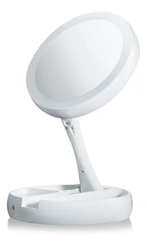 Espejo Luz Led Con Aumento Redondo Ideal Para Regalar!