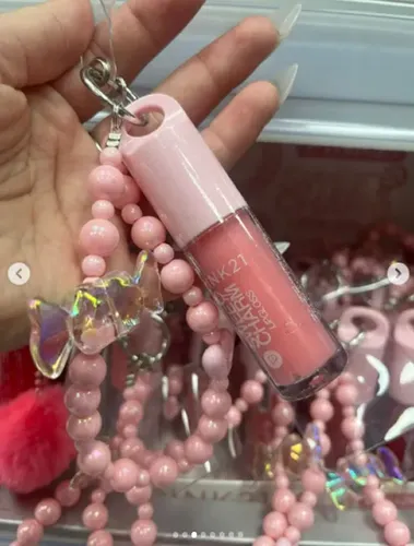 Brillo Labial Pink21 Sweet Charm Llavero P/ Celular Lipgloss