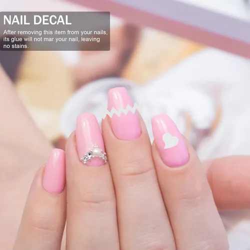4 Juegos/60 Parches Guías Para Uñas French Manicure Media Lu