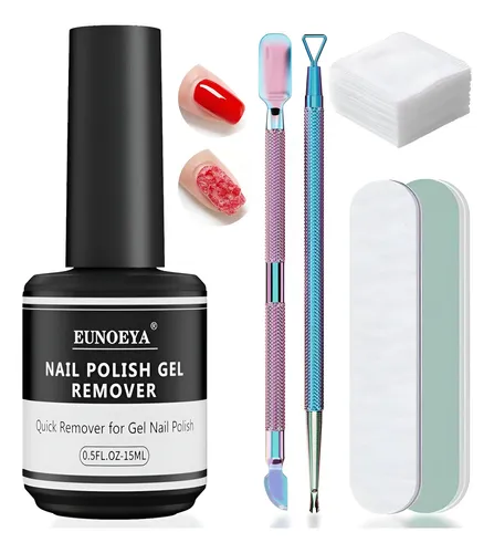 Removedor De Esmalte De Uñas En Gel Sin Acetona Eunoeya